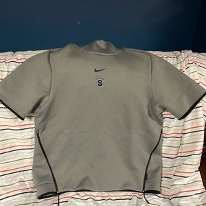 Nike dri-fit on-field Syracuse Football team-issued short sleeve hoodie